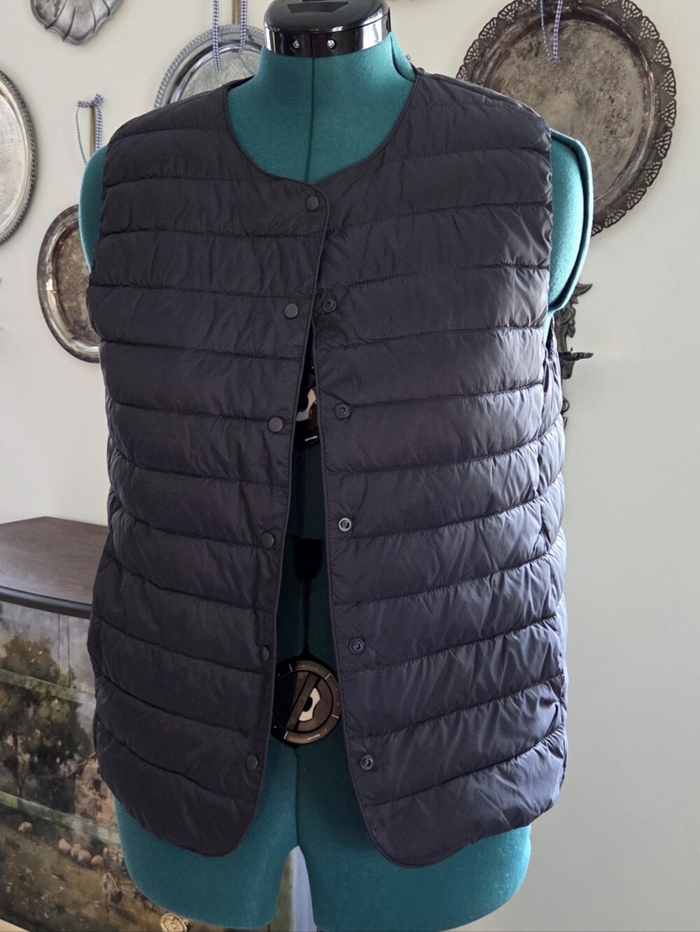 Heimish Lightweight Quilted Black Duck Down Womens S/M